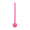 Bomba de Chimarrão Torcida Inox 23 cm Com Pintura Especial Rosa Que Brilha No Escuro Com Bojo Fixo - REF 17316