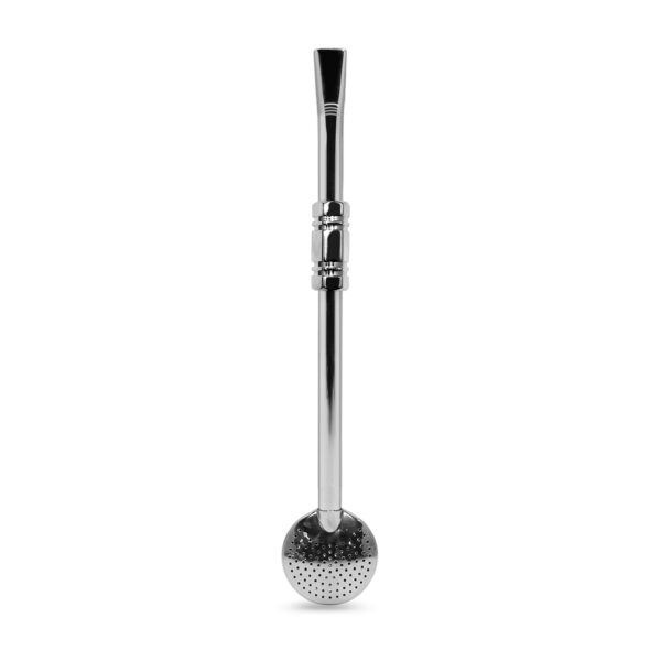 Bomba de Chimarrão Inox 23 cm Com Anel e Bojo Fixo – REF 9311