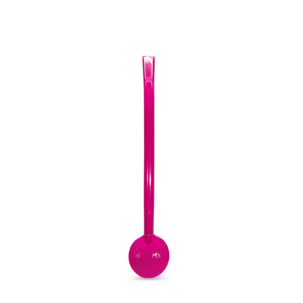 Bomba de Chimarrão Inox 23 cm Com Bojo Fixo e Pintura Verniz Rosa Pink Neon - REF 32